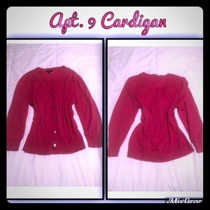 🛍 5/$20 Apt. 9 pink cardigan SZ LP